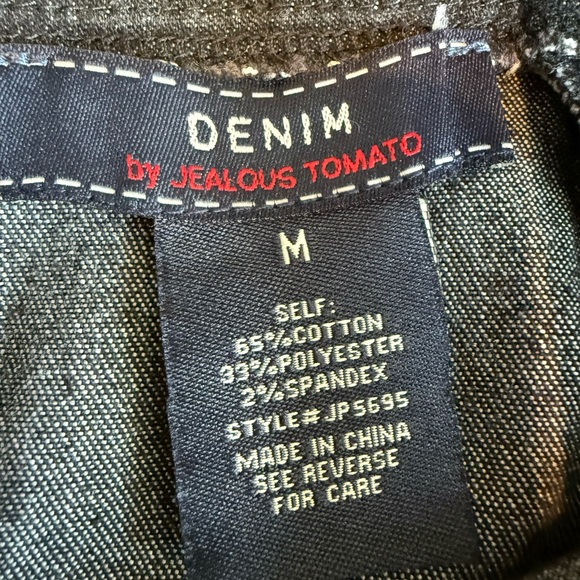 Denim by Jealous Tomato Black Y2K Flare Leg Jumpsuit - Picture 13 of 14